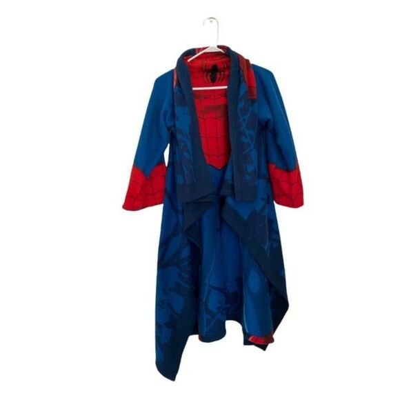 Fleece Spider Man Robe (Youth one size) - Picture 1 of 7